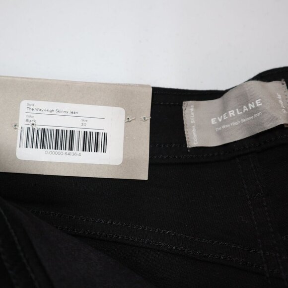 NEW Everlane Jeans Women's The Way-High Skinny Jean  Black  30 - Picture 9 of 9